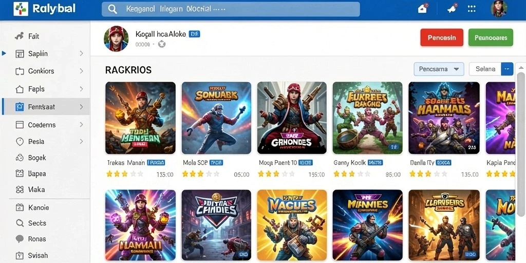 Cuplikan aksi saat bertarung melawan monster di dalam game.