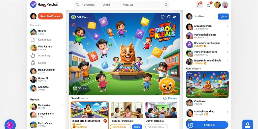 Komunitas aktif yang mendukung pemain baru.
