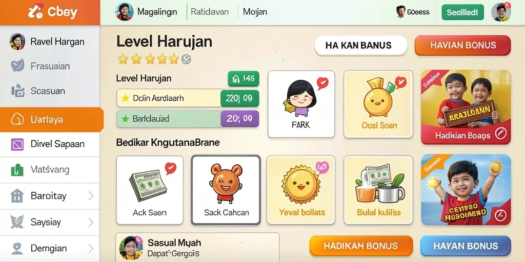 TANGKAPAN LAYAR 3: Menu upgrade karakter yang lengkap.