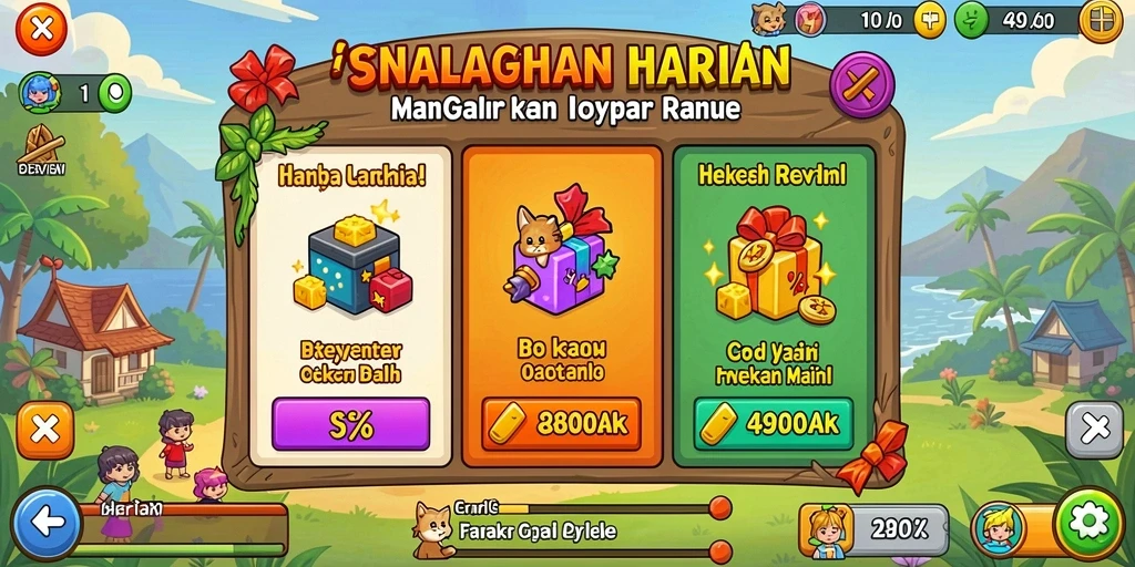 Misi dan tantangan yang menegangkan dan seru.