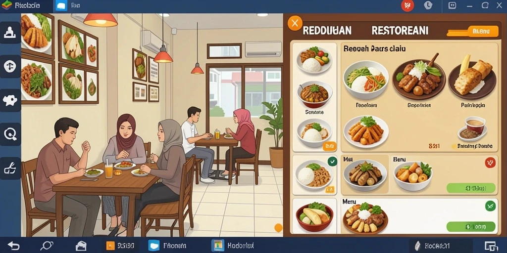 Screenshot memperlihatkan mode balapan kompetitif antara pemain.